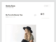 Tablet Screenshot of geekyeyes.com